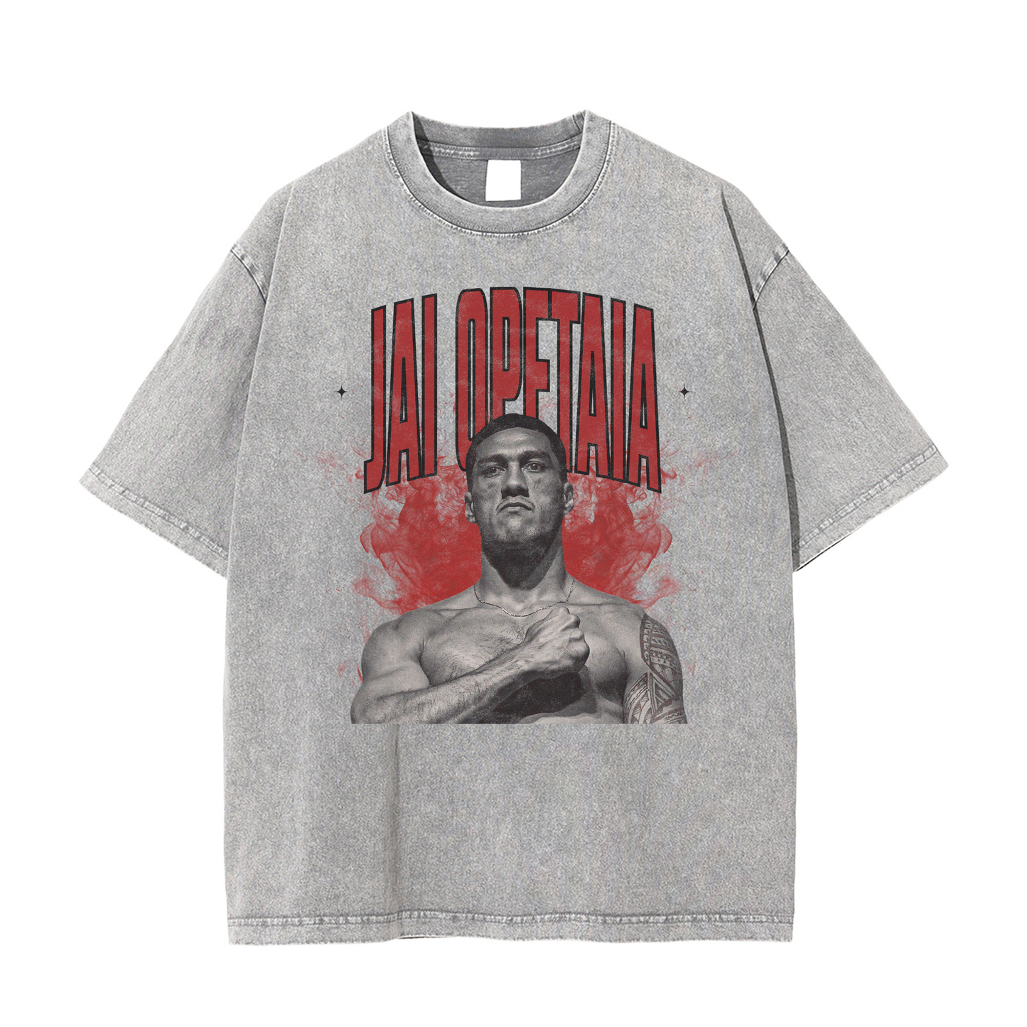 Jai Opetaia Acid Washed Vintage T-Shirt