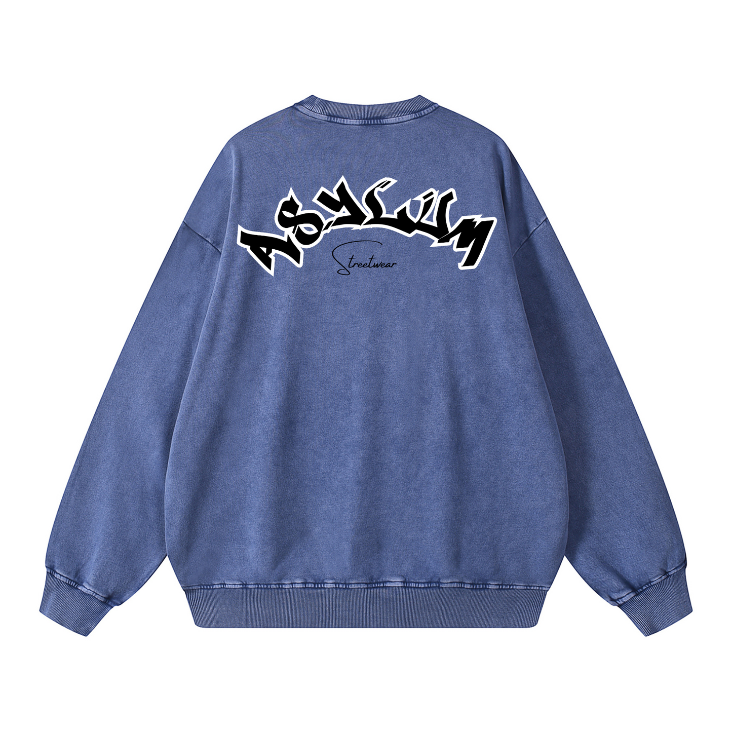 Asylum Acid Wash Crewneck