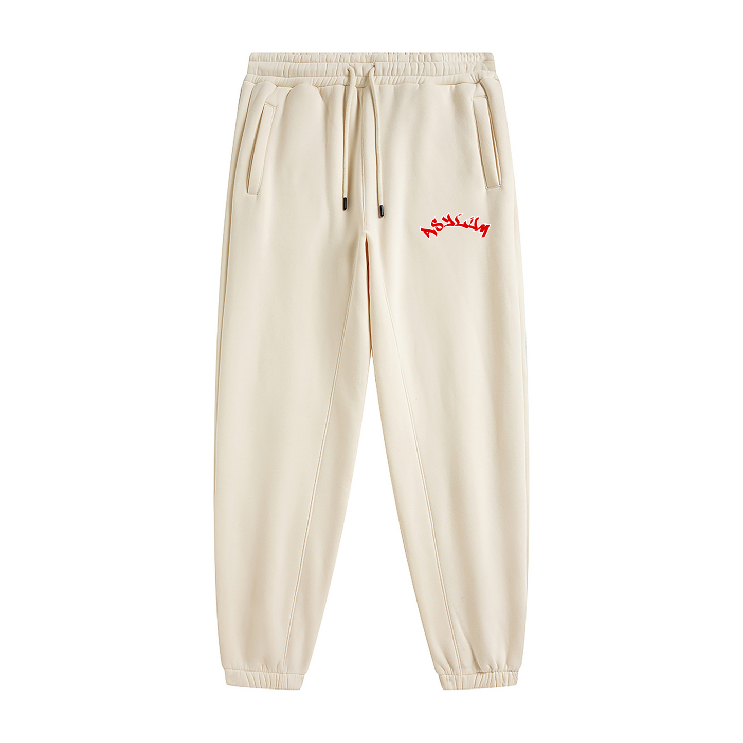 Cuffed Track Pants Red Logo